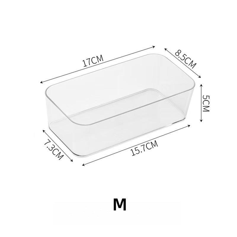 Cross-Border Drawer Partition Storage Box Dressing Table Built-In Cosmetics Storage Box Acrylic Transparent Desktop Organization Box