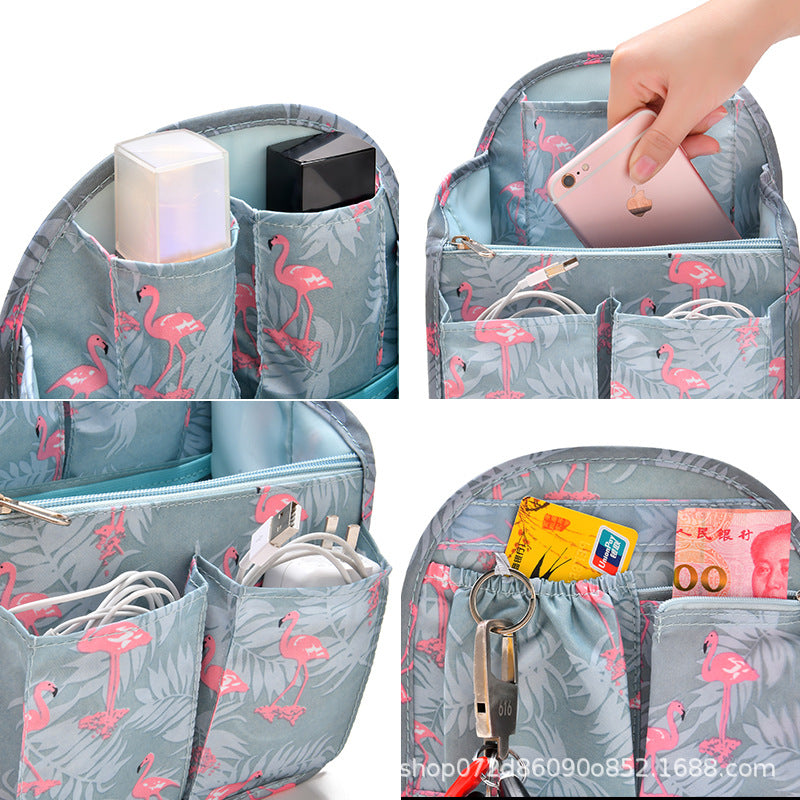 Factory spot direct waterproof twill backpack bag shoulder bag classification storage bag