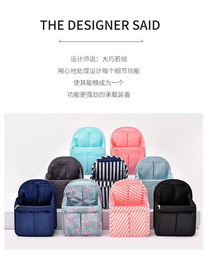 Factory spot direct waterproof twill backpack bag shoulder bag classification storage bag