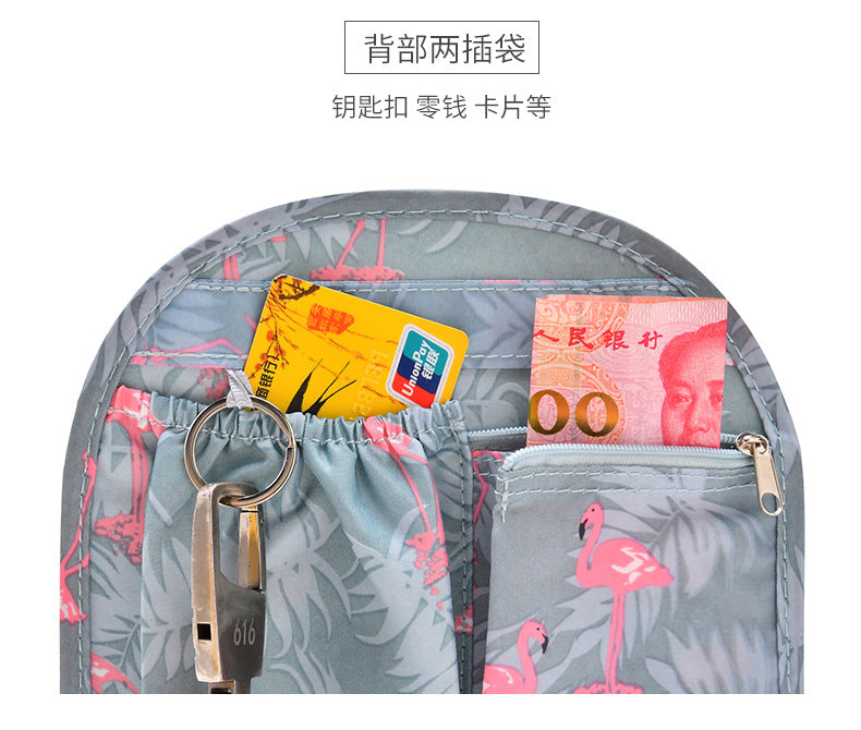 Factory spot direct waterproof twill backpack bag shoulder bag classification storage bag