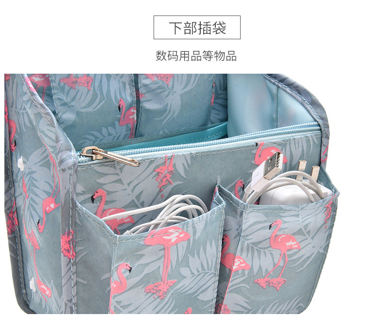 Factory spot direct waterproof twill backpack bag shoulder bag classification storage bag