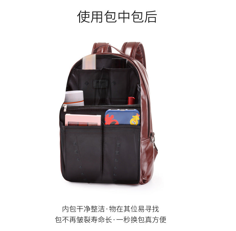 Factory spot direct waterproof twill backpack bag shoulder bag classification storage bag