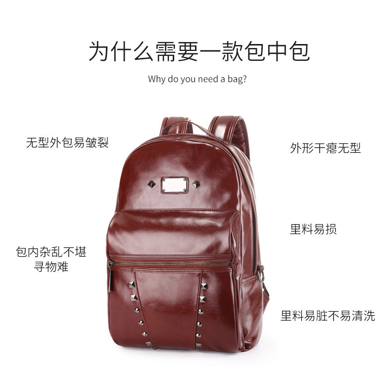 Factory spot direct waterproof twill backpack bag shoulder bag classification storage bag
