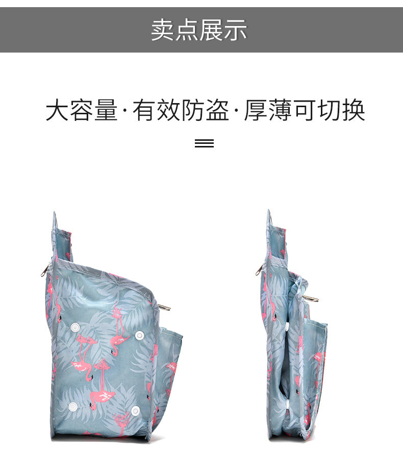 Factory spot direct waterproof twill backpack bag shoulder bag classification storage bag
