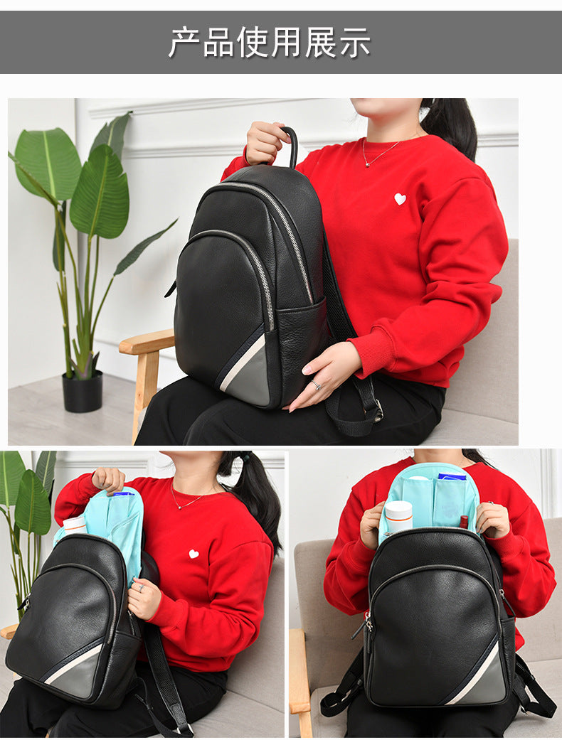 Factory spot direct waterproof twill backpack bag shoulder bag classification storage bag