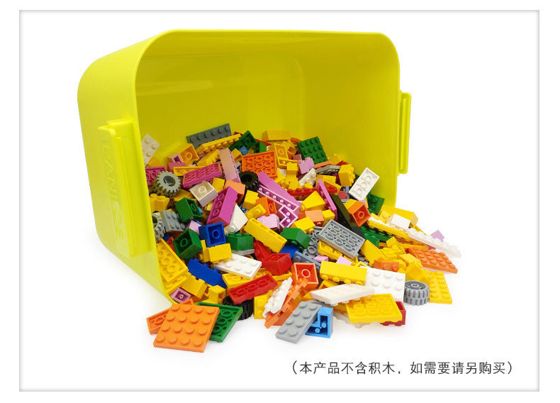 Building Blocks Parts Plastic Storage Box Children's Toys Building Blocks Granular Parts Storage Table Large Medium Small Plastic Box
