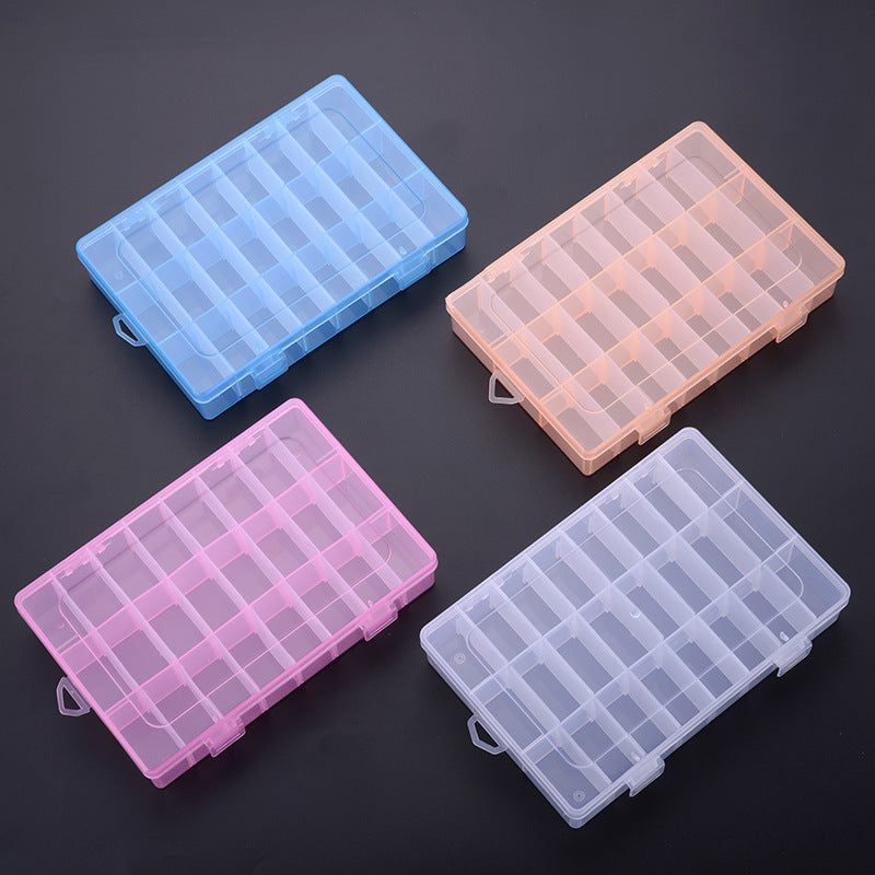 Building Blocks Parts Plastic Storage Box Children's Toys Building Blocks Granular Parts Storage Table Large Medium Small Plastic Box