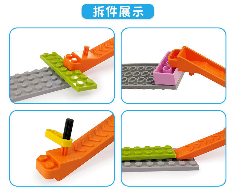 Building Blocks Parts Plastic Storage Box Children's Toys Building Blocks Granular Parts Storage Table Large Medium Small Plastic Box