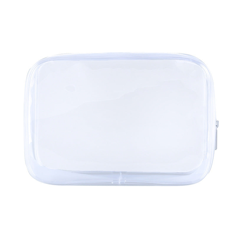 PVC Cosmetic Bag Transparent Waterproof Portable Travel Multifunctional Wash Storage Plastic Zipper Packaging Bag in stock