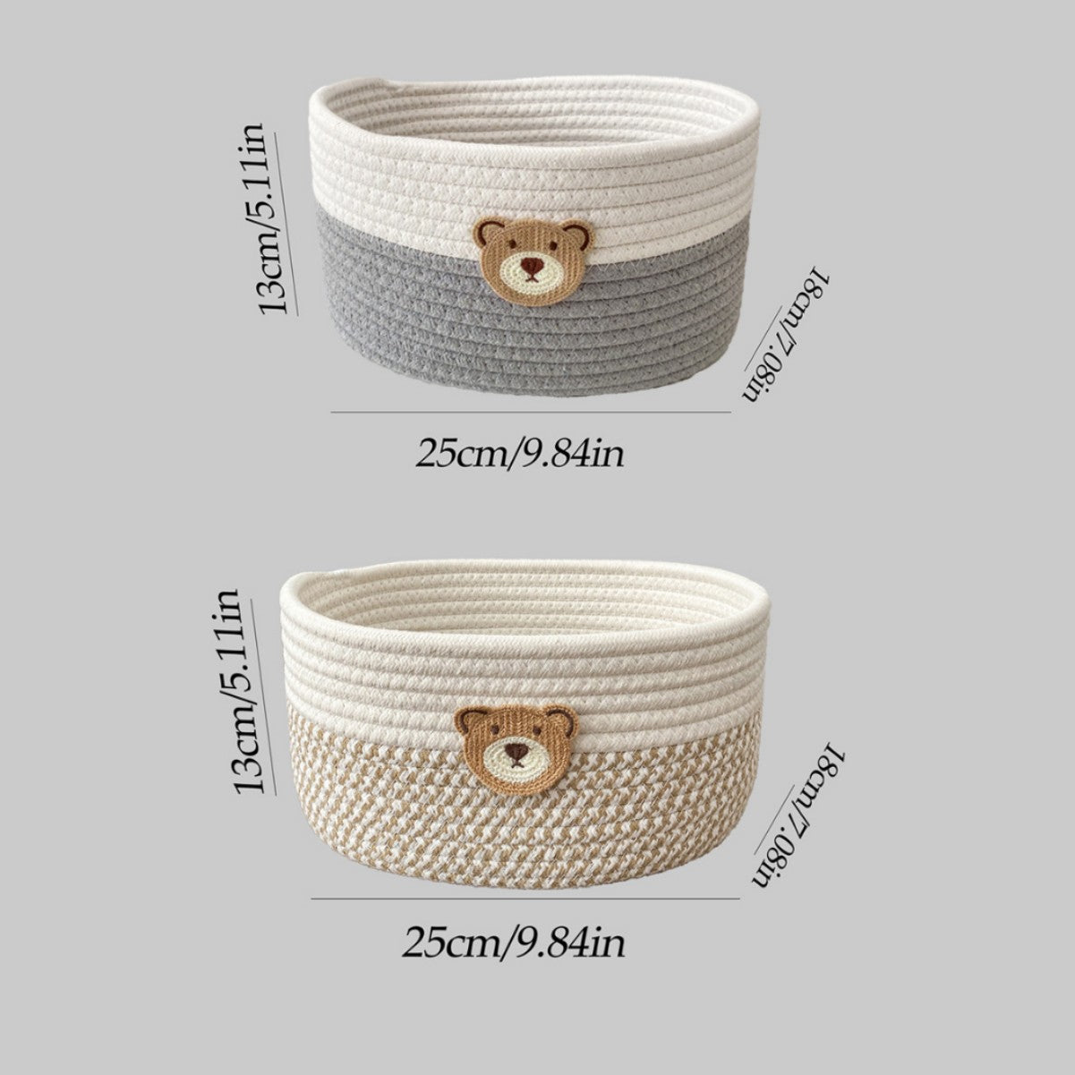 WeavNest™ Cotton Rope Storage Basket