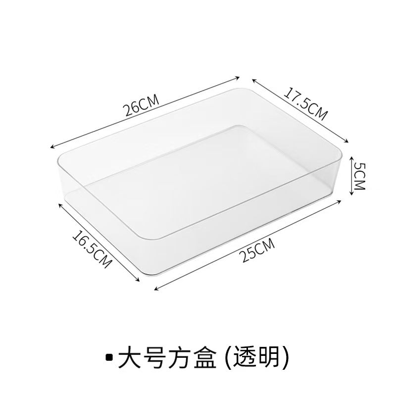 Cross-Border Drawer Partition Storage Box Dressing Table Built-In Cosmetics Storage Box Acrylic Transparent Desktop Organization Box