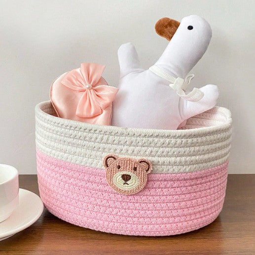 WeavNest™ Cotton Rope Storage Basket