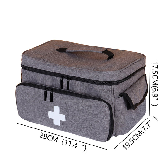 MediBox™ Family First Aid Storage Bag – Oxford Cloth Medical Kit Organizer