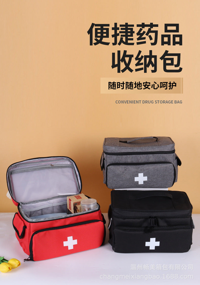 Amazon's New Small Medicine Storage Bag Family First Aid Storage Box Medical Tool Kit Medical Kit