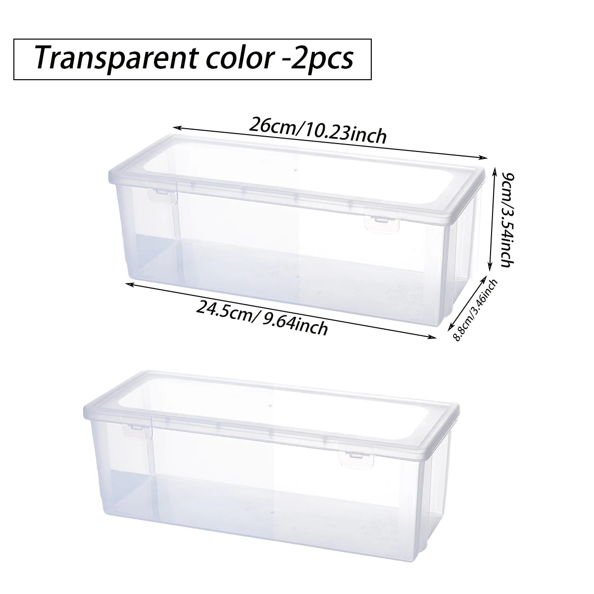 1pc/2pcs Food with Lid, Spaghetti Storage Container Snap Seal Moisture-Proof Noodle Box Grain Storage Box Kitchen Organizer