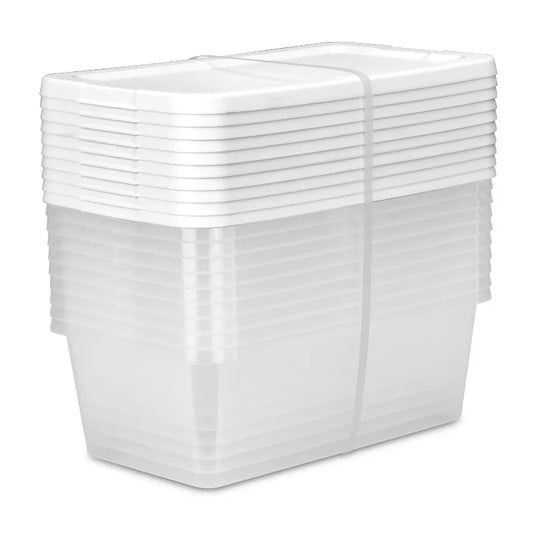 SnapStack™ 10-Pack Clear Storage Bins with Lids