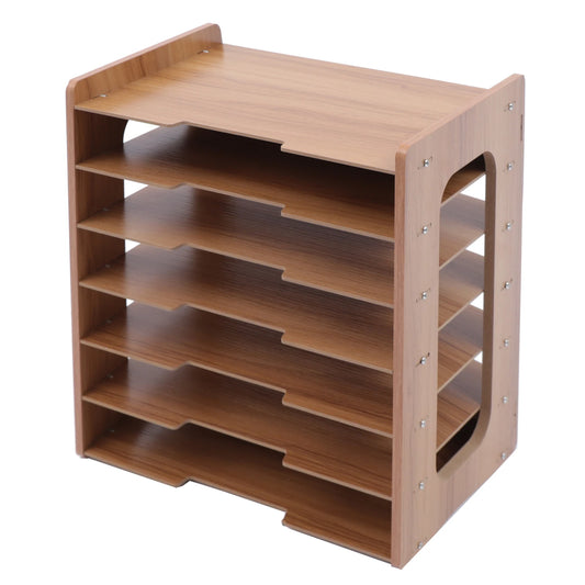 PaperTower™ 7-Tier Wooden Desk Paper Organizer