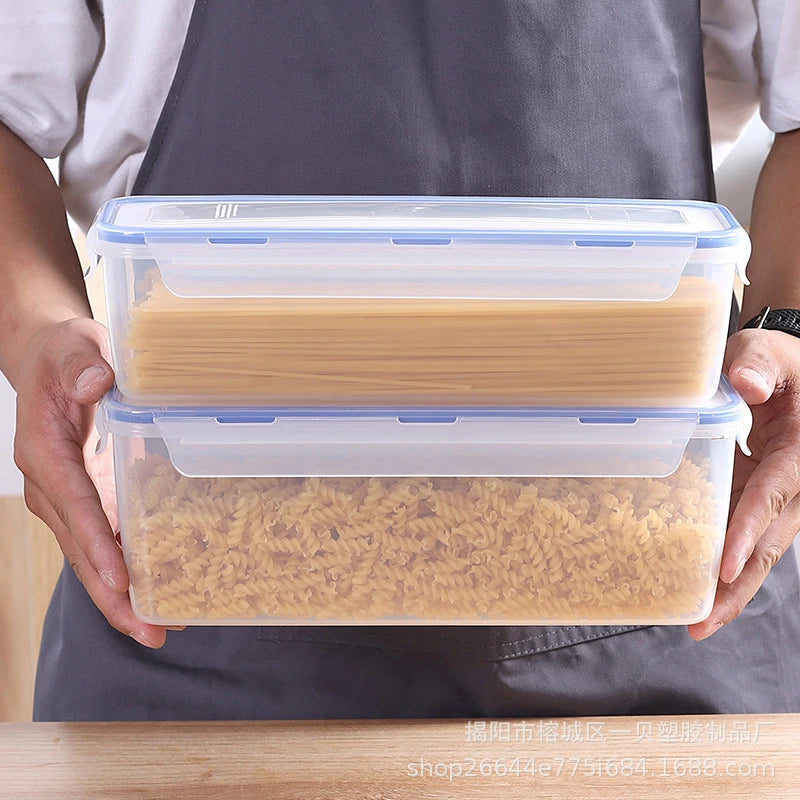 Airtight Food Storage Container With Lid Plastic Bread Storage Box Sandwich Bread Keeper Loaf Bread Container Kitchen Organizer