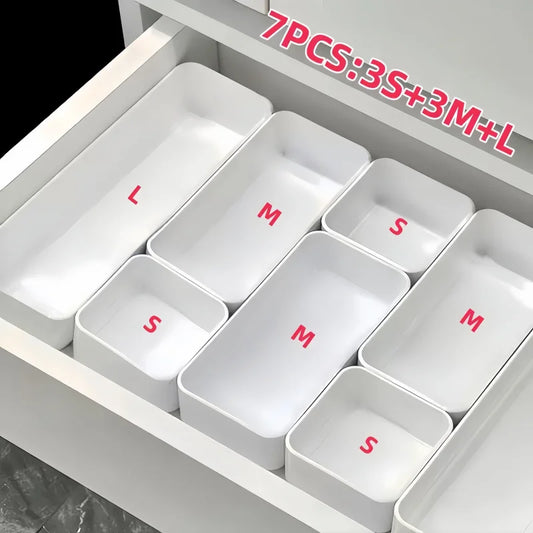 OrganizerPro™ 7-Piece Interlocking Drawer Organizer Set