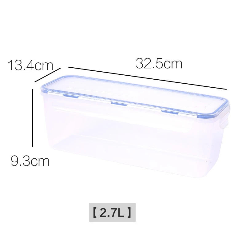 Airtight Food Storage Container With Lid Plastic Bread Storage Box Sandwich Bread Keeper Loaf Bread Container Kitchen Organizer