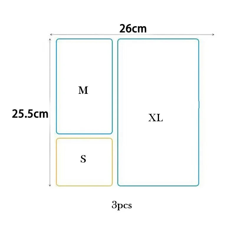Clear Plastic Drawer Organizers Set Versatile Bathroom and Vanity Drawer Organizer Trays Storage Bins for Makeup Kitchen Gadgets