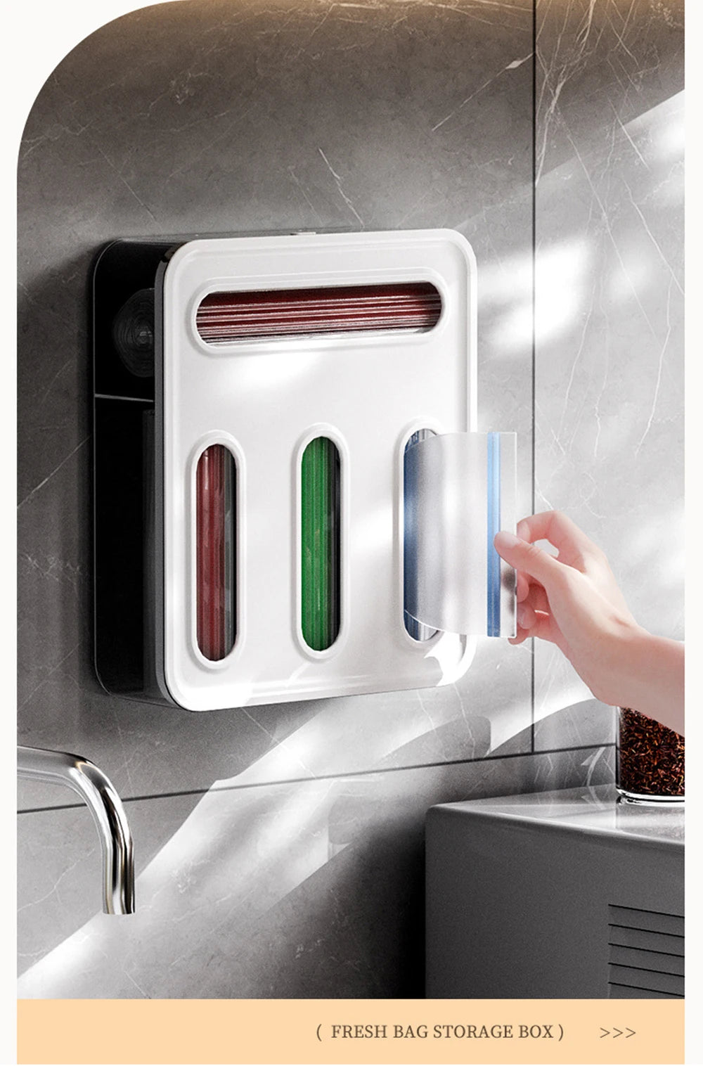 BagKeeper™ 4-Slot Kitchen Bag Organizer