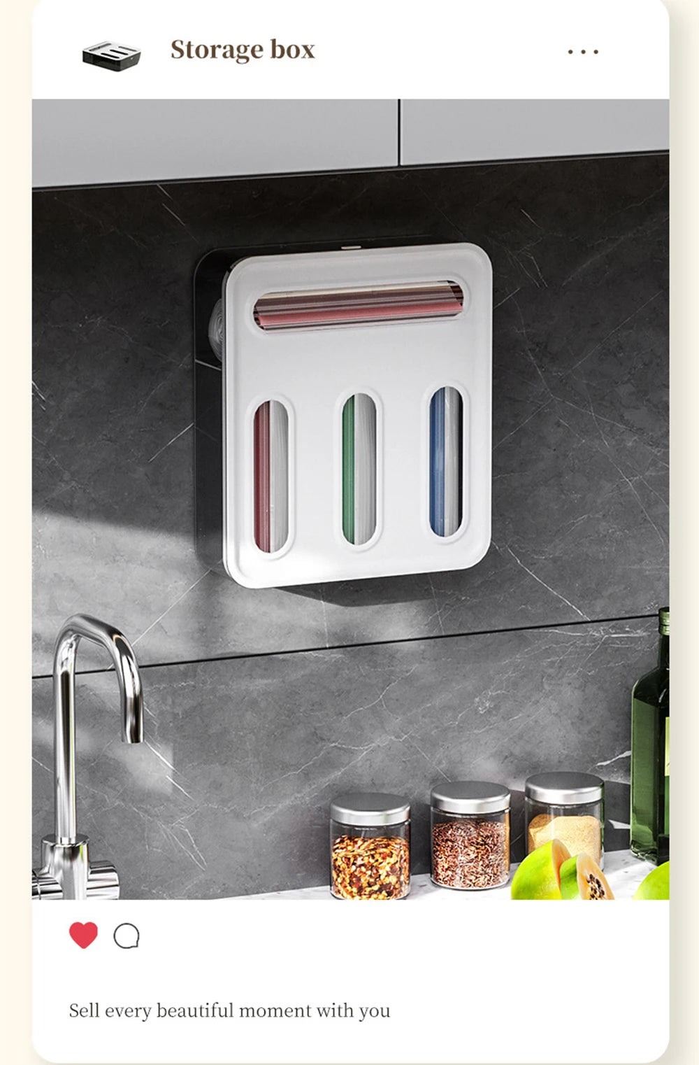 BagKeeper™ 4-Slot Kitchen Bag Organizer