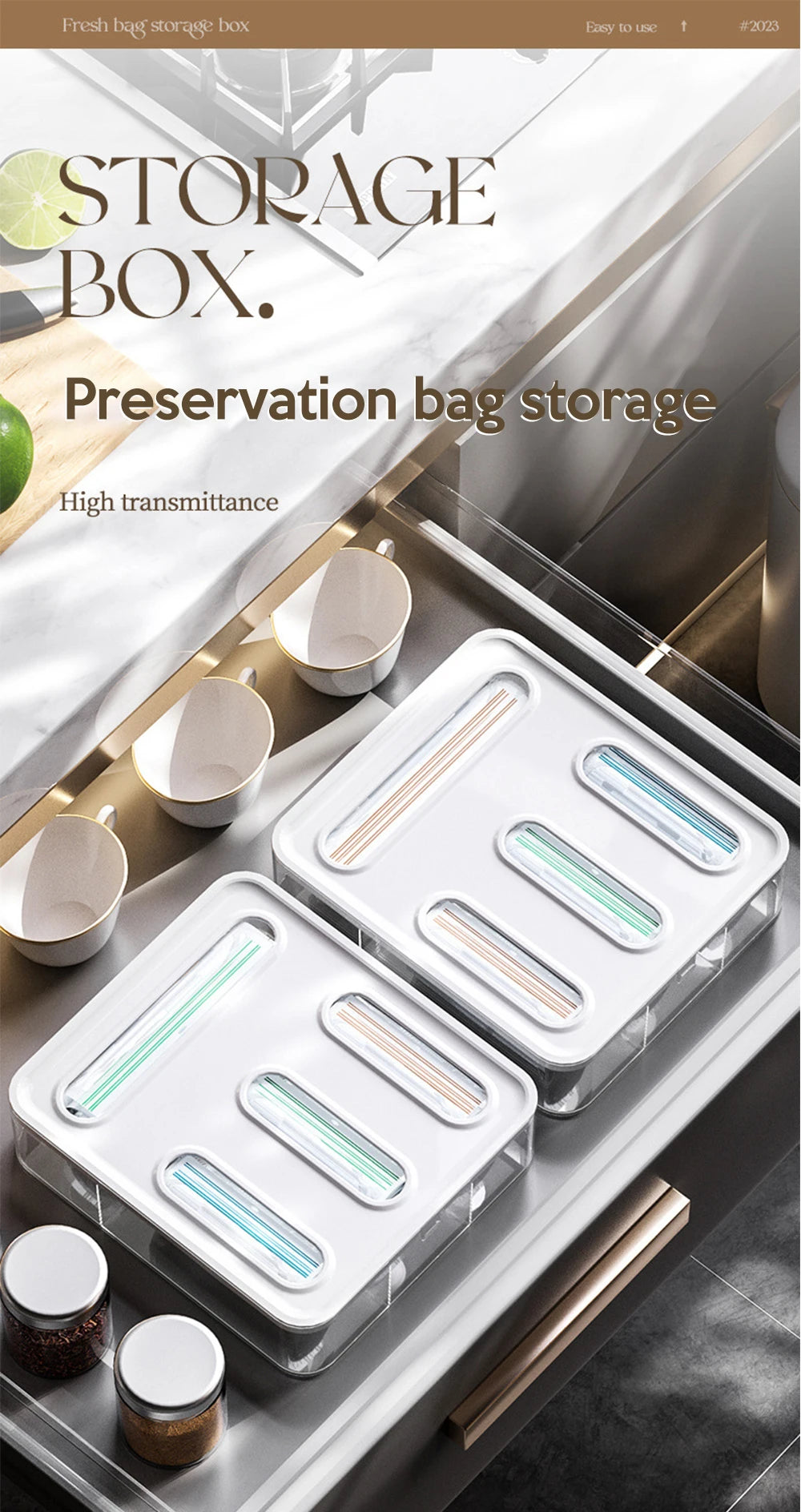 BagKeeper™ 4-Slot Kitchen Bag Organizer