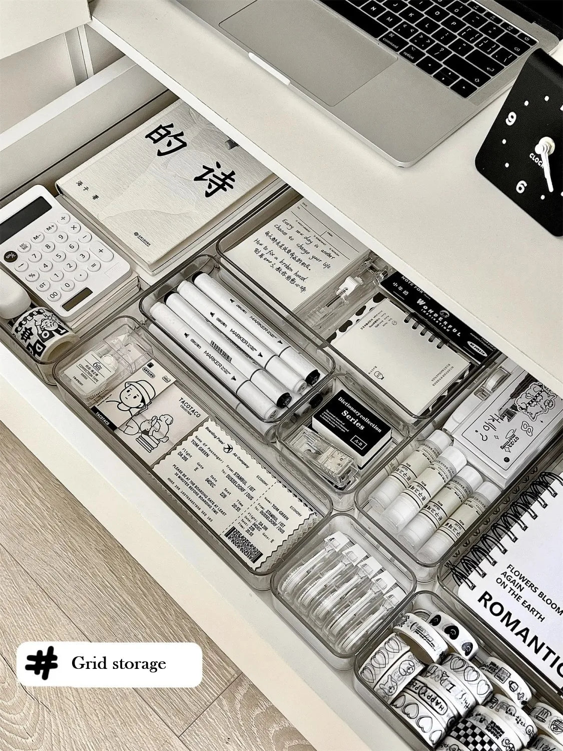 Clear Plastic Drawer Organizers Set Versatile Bathroom and Vanity Drawer Organizer Trays Storage Bins for Makeup Kitchen Gadgets