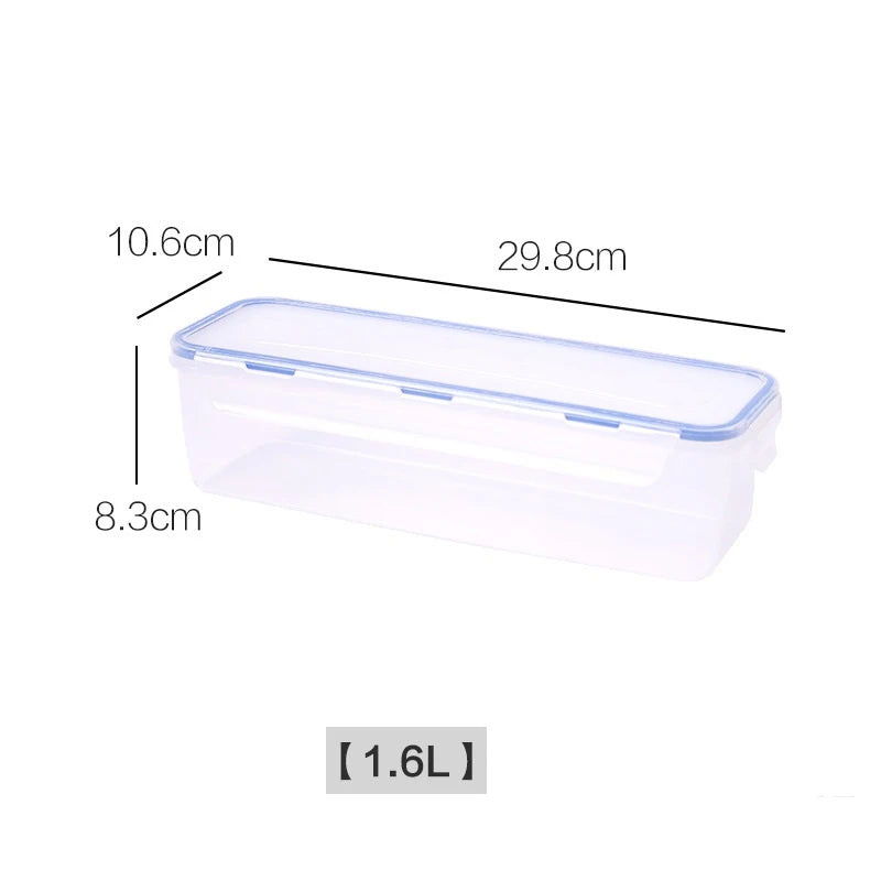 Airtight Food Storage Container With Lid Plastic Bread Storage Box Sandwich Bread Keeper Loaf Bread Container Kitchen Organizer